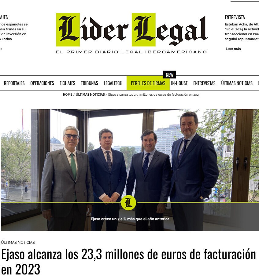 Ejaso alcanza los 23,3 millones de euros de facturacin en 2023